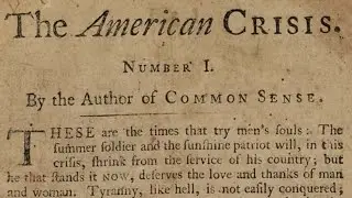 American Crisis 1 - by Thomas Paine (Full Text)
