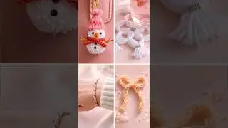 4 Yarn Craft Ideas🧶 #shorts #craft #craftideas #diy #handmade #wool #cute #winter