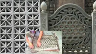 How to make cement jalli | How to make cement window | Royal Construction Art