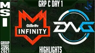 INF vs DFM Highlights | MSI 2021 Day 1 Group C - Gillette Infinity vs Detonation FocusMe