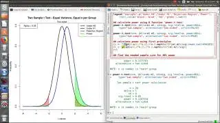 Power & Sample Size in R: 2 Sample t Test Equal Var Equal n per Group