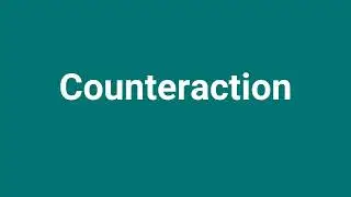 'Counteraction' Meaning and Pronunciation