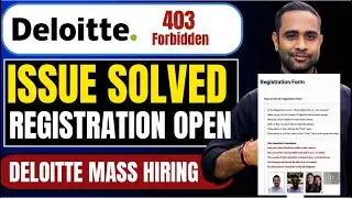 Deloitte NLA 403 Registration issue Solved | Deloitte NLA 403 issue Solved