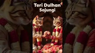 Teri Dulhan Sajungi 😻💍| AI Cat Wedding Dance  Kittyworld7493#shorts#trending#viral #aicatdance#yt