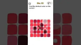 find the darkest colour on the screen!#levelone  #gaming#gameplaywalkthrough #brainoutalllevel