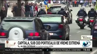 Capitala, sub cod portocaliu de vreme extremă