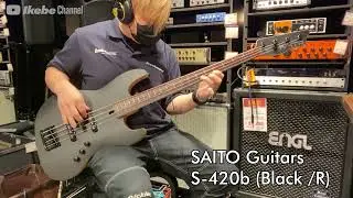 【Ikebe B-Sound Check】SAITO Guitars S-420b (Black /R)【試奏動画】