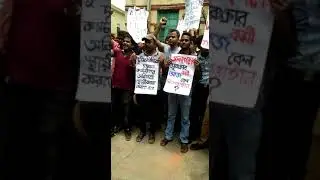West bengal fire services ke head office me contractual employee ka Aandolan