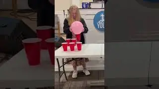 Reverse Cup Stack Challenge Using a Balloon - Party, Group or Classroom Game #youthministry