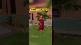 AJIO party wear beautiful Crepe trendy Saree #fashion #ajio #saree #sareelove