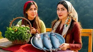  Grilling Fish on Fire with a Saj Grill in the Village🏡