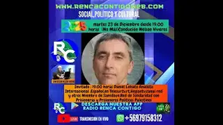 Renca Contigo ( No MÁS  ) Invitado: Daniel Lobato Analista Internacional Miembro de Samidoun