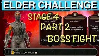 Mortal Kombat Mobile. Elder Challenge. Kosplay Jacqui Briggs Walkthrough Gameplay. Stage 4