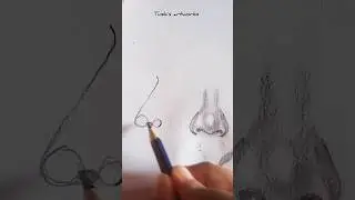 korean side nose drawing |  how to draw side nose |진격의거인 #drawing #art #humanbody