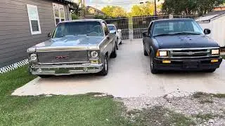 oval port head 454bbc  c10 vs aluminum head 355sbc. S10
