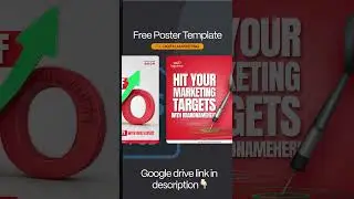 Free PSD Poster Template for SEO & Social Media #shorts  #trending  #freepsd  #photoshoptricks