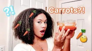 🥕I TRIED DEEP CONDITIONING MY HAIR WITH CARROTS?! Carrots for Extreme Hair Growth? Carrot Hair Mask