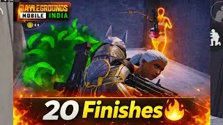 20 Finishes 🔥 BGMI Intense Gameplay |  Crazy Close Combat | BGMI Shorts