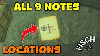 Where To Find All 9 Note Locations in Fisch | Varn Quest Guide | Roblox
