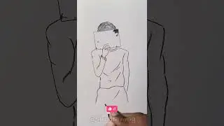 HOW TO DRAW ALONE BOY #shorts #drawing  #sketchbook #sketch