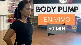 🔴💪🏻 BODY PUMP | Entrenamiento completo aer&oacute;bico | &iexcl;Fortalece tu cuerpo! | Compact Gym App | 50 min