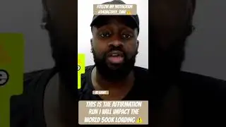 This Is the AFFIRMATION RUN I Will IMPACT the WORLD 500K Loading ⚠️#bedifferentfamily⚠️👑💡🚨 #bdf⚠️