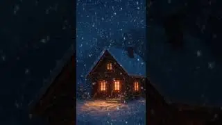 Winter Ambience Music with Healing Sounds and Fireplace Crackling #shorts