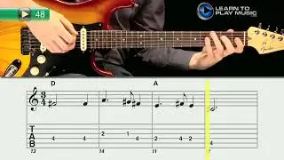 Ex048 - Guitar Method - Book 1 - Tab - Solo Mix - Angle 1