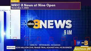 WRIC 8News at Nine Open - A-Block | November 7, 2023