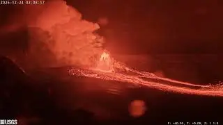 2025 12 24 Kīlauea volcano, Hawaii end of fountains @usgs