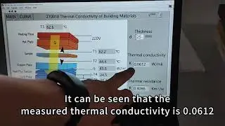 ZT0010 Thermal Conductivity of Building Materials Heat Transfer Training Equipment