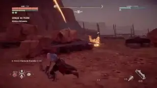 Horizon Zero Dawn sangue na Pedra