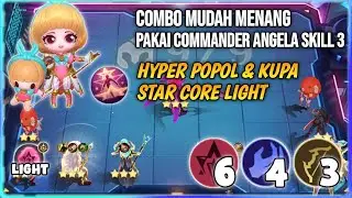 COMBO MUDAH MENANG PAKAI COMMANDER ANGELA SKILL 3 | HYPER POPOL SC LIGHT MAGIC CHESS MOBILE LEGENDS