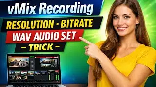 vMix Recording Best Settings | Full HD Video & Separate WAV Audio Recording | Step by Step Hindi