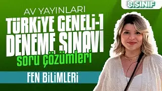 Av Yayınları 8. Sınıf Türkiye Geneli 1. Deneme Sınavı Fen Bilimleri Soru Çözümleri