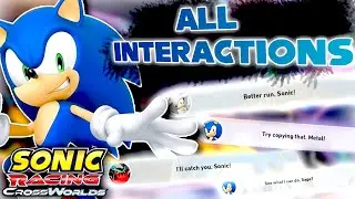 Sonic Racing: Crossworlds // ALL Sonic's Hit Interactions + Bonus Stage Voiceline