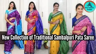 New Collection of Traditional Sambalpuri Pata Saree /Beautiful Designs @AbhaAninditacreation 