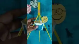Easy DIY Minion 🐱| Like ❤️ & Subscribe 💌 | Paper Cup Craft | Jumpy Minion| Fun Craft ideas#shorts