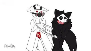 Furry ballbusting wedgie  animation.
