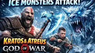 Kratos & Atreus vs DEADLY Ice Monsters ❄️🔥 | God of War 4 Part 3 | 4K60FPS