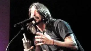 2011 NME Awards - Dave Grohl accepts Godlike Genius Award from Roger Daltrey