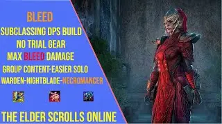 Powerful Bleed DPS Build for ESO Update 47 - Stamina Warden Subclassing Build