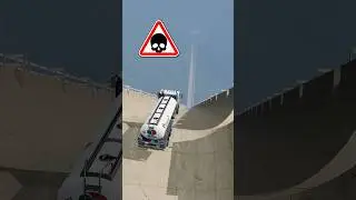 Insane crashing 👉 Tanker truck VS mega ramp 🚀 Best Car Crashes Simulator Game Gameplay