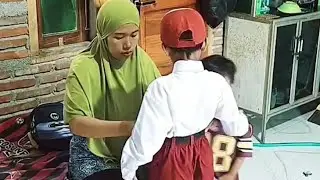 Hari pertama masuk sekolah, setelah libur 2 minggu libur