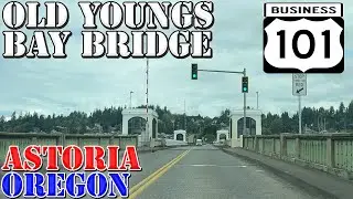Old Youngs Bay Bridge - Astoria - Oregon - 4K Infrastructure Drive
