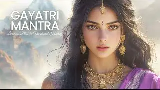 ☀️108 𝐓𝐈𝐌𝐄𝐒   Peaceful Echo: Gayatri Mantra for Relaxation & Sleep 😴