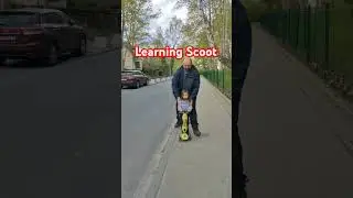Learning how to scoot #scooter #fatherandsons #dad #toddler #activity #fun #funnyshorts