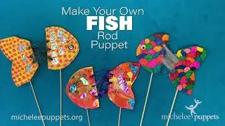 The Rainbow Fish! Make a Colorful Fish Rod Puppet in Just a Few Simple Steps!