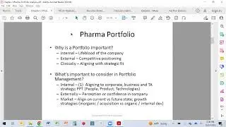 Chapter 2 - Pharma Portfolio Analysis Sample