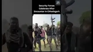 Security Forces Celebrate After Encounter In Chhatisgarh